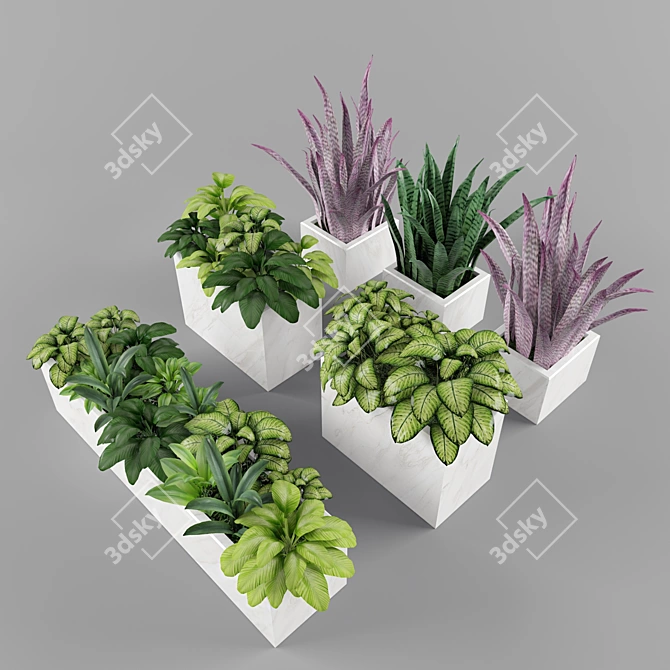 Green Oasis: Plant Collection 3D model image 1