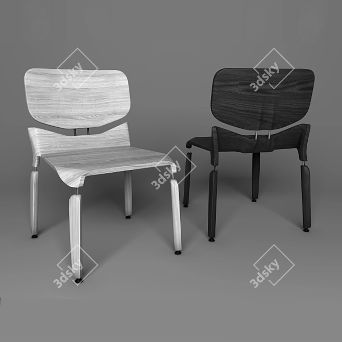 Modern Robotic Style Chair 3D model image 1