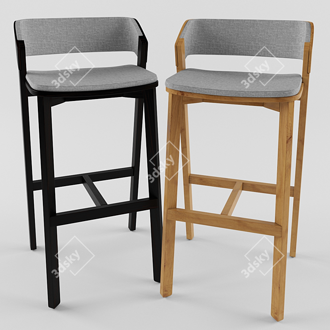 Elevate Your Space: Merano Barstool 3D model image 3