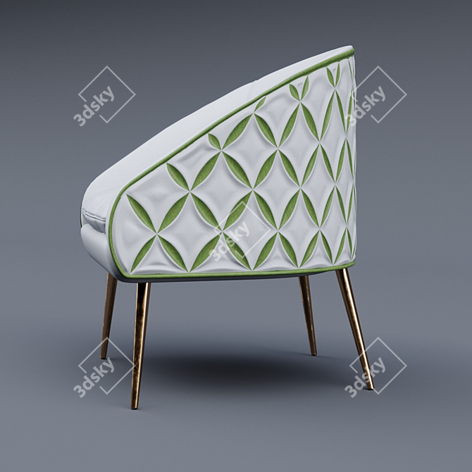 Award-Winning Designer Armchair Nathan Anthony 3D model image 3