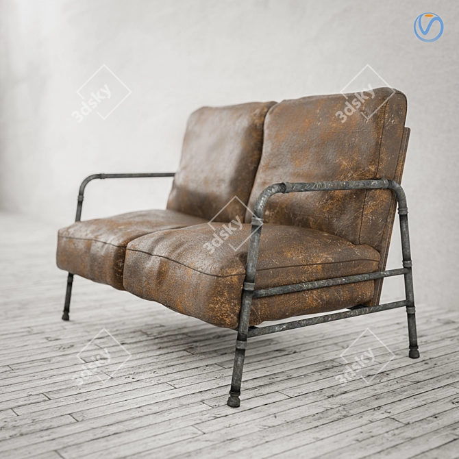 Elegant 3527 Sofa 3D model image 2