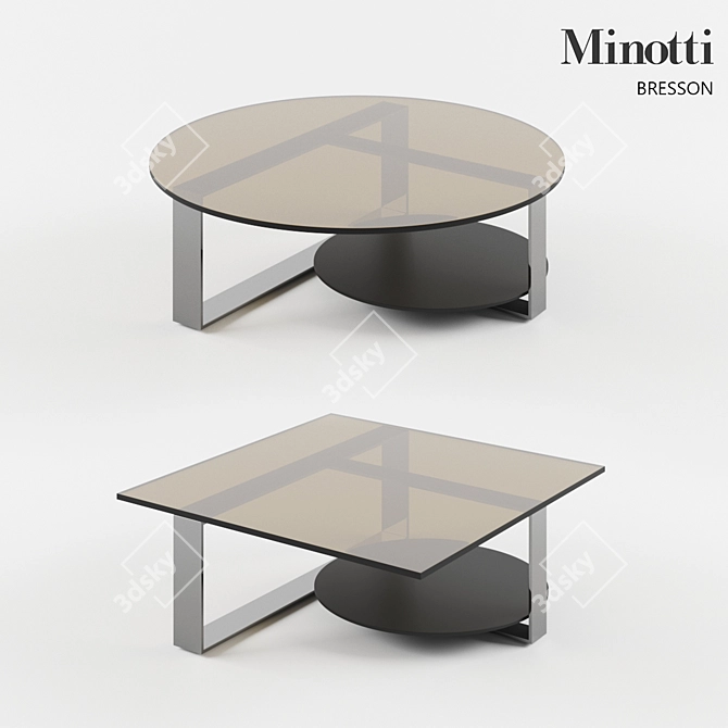 Modern Minotti Bresson Coffee Table 3D model image 1