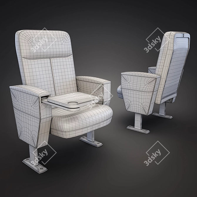 Ultimate Comfort Cinema Chair 3D model image 2