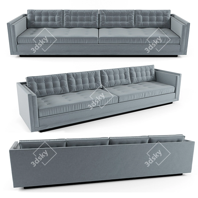 Elegant McCobb Sofa 3D model image 1