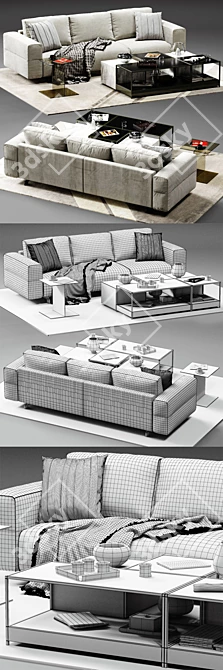 Modern Ditre Italia BAG Sofa 3D model image 3