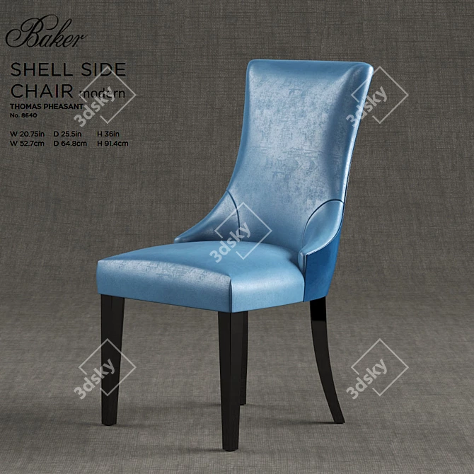 Elegant Dining Chair by Thomas Pheasant 3D model image 1