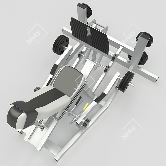 Ultimate Leg Press Machine 3D model image 3