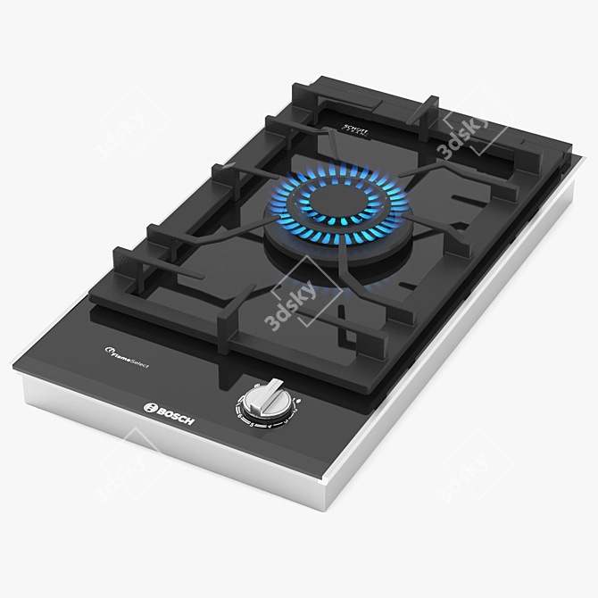 BOSCH Ser. 8 Gas Hob with Slim Design 3D model image 1