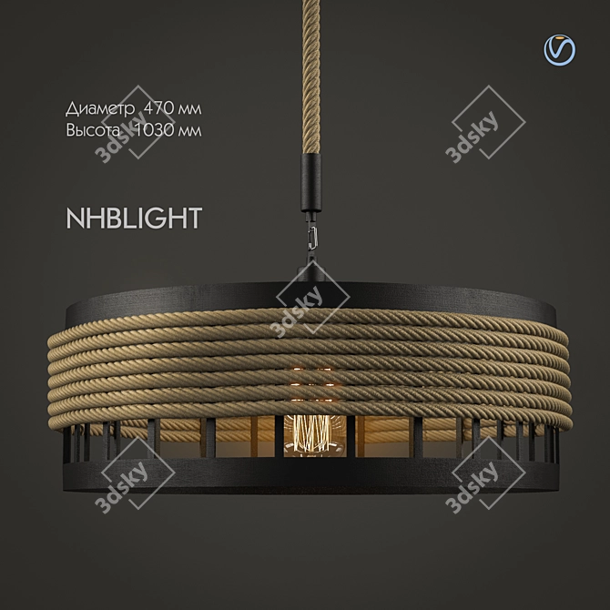 Modern Contemporary NHBLIGHT Pendant 3D model image 1