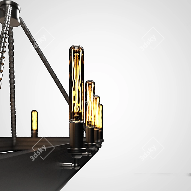 Elegant RH Chandelier 3D model image 3