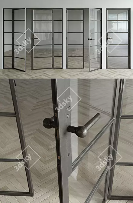 Archived Steel Doors | 3dsMax 2011 | ExclusiveSteel 3D model image 2