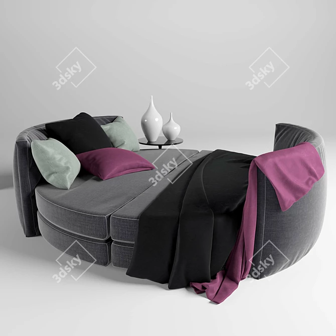 Innovative Sofa Bed Solution 3D model image 1