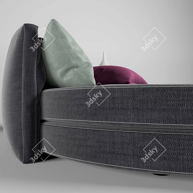 Innovative Sofa Bed Solution 3D model image 2