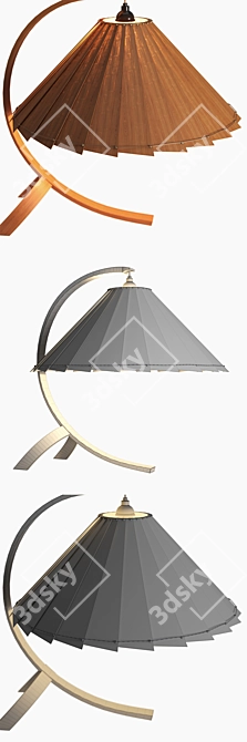 Cherry Arched Table Lamp: Elegant Illumination for any Space 3D model image 2