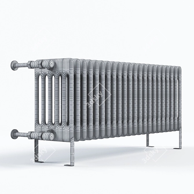 Sleek Steel Radiator by Cordivari 3D model image 2