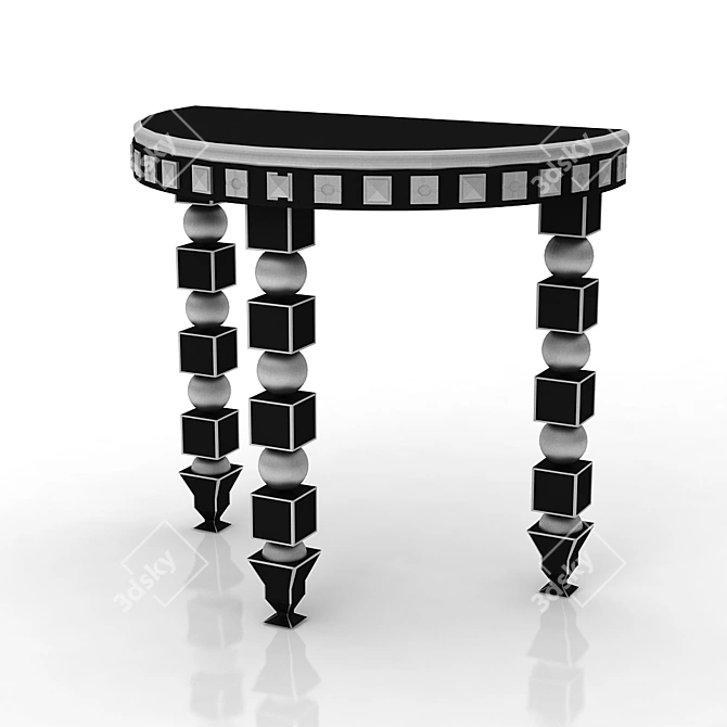 Modern Console Table: Sleek Design 3D model image 1