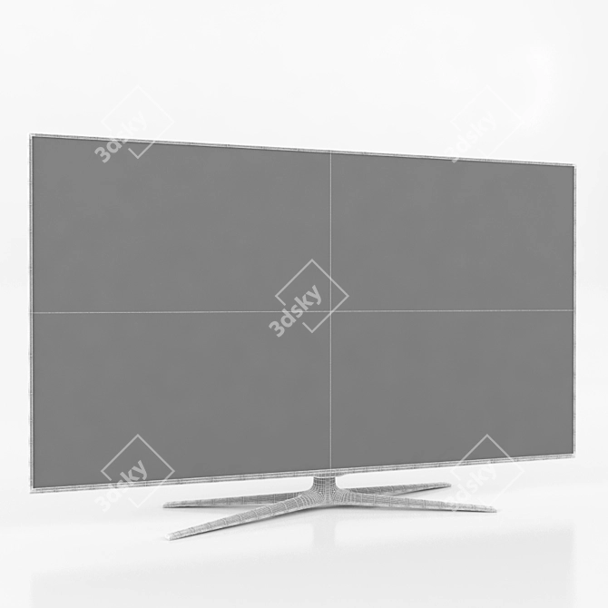 Samsung D7000 3D 4K Smart TV 3D model image 3
