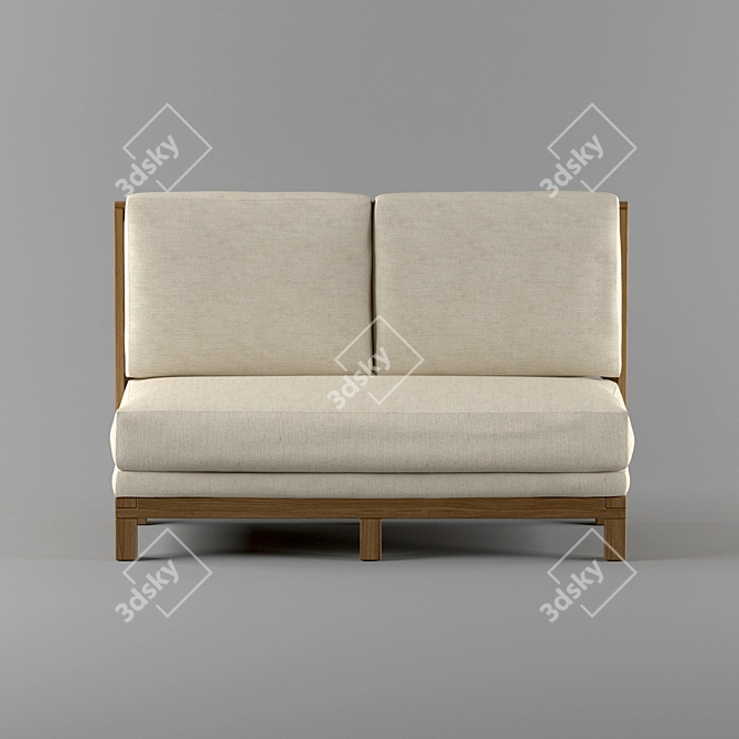Comfort Zone: Modern Restaurant Sofa 3D model image 3
