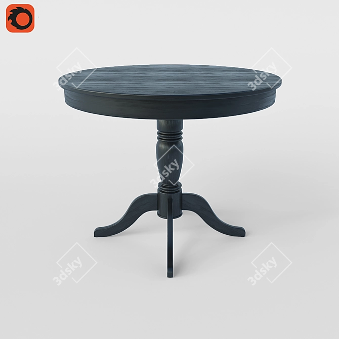 Flamingo Round Table - Stylish and Space-Saving 3D model image 1