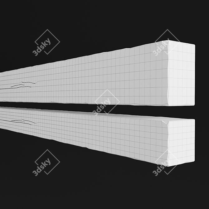 Precision Cut Planed Fir Timber 3D model image 3