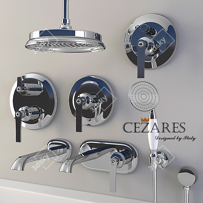 Cezares Liberty Built-in Sanitary Ware Set 3D model image 1