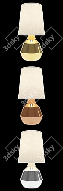 Brass Geo Touch Lamp 3D model image 2