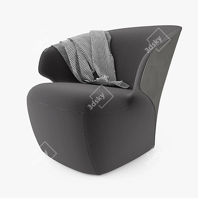 Luxury Zanotta Arom Armchair 3D model image 1