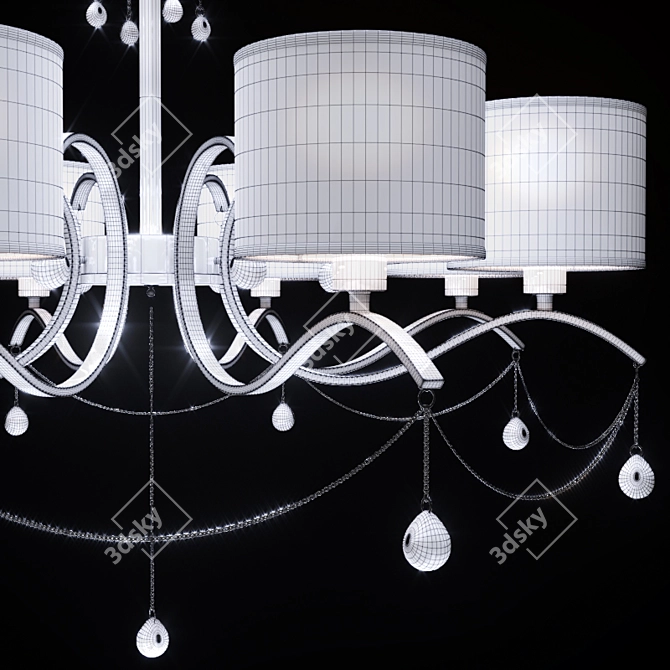 Elegant Crystal Chandelier: Federica 3D model image 2