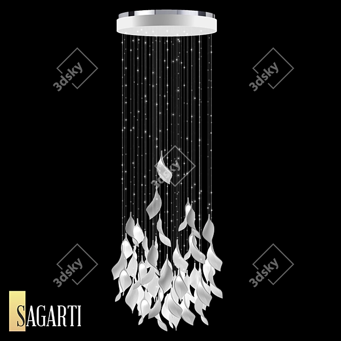 Sagarti Espira Suspension Lamp - Elegant Lighting Solution 3D model image 1