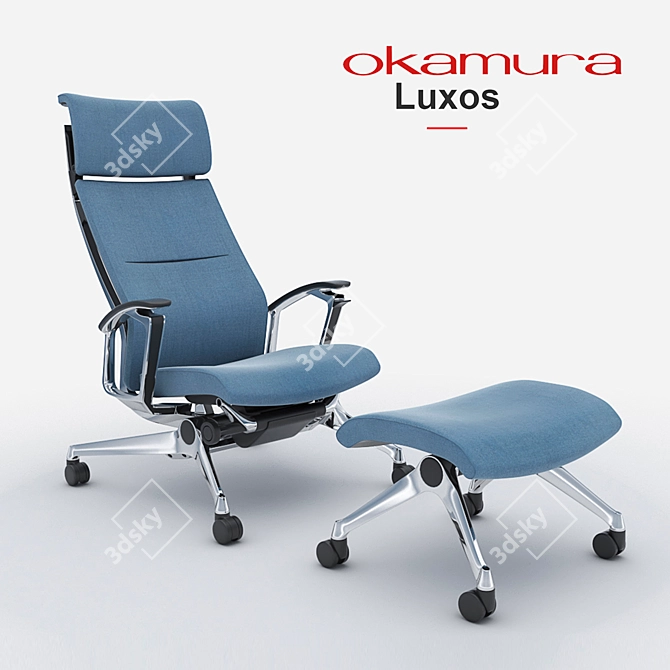 Okamura Luxos: Premium Executive Chair 3D model image 1