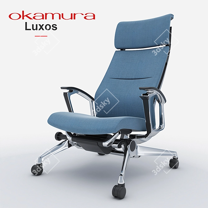 Okamura Luxos: Premium Executive Chair 3D model image 2