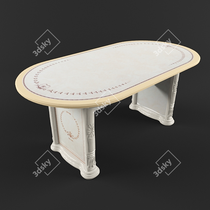 Modern Dining Table in Chicago 3D model image 1