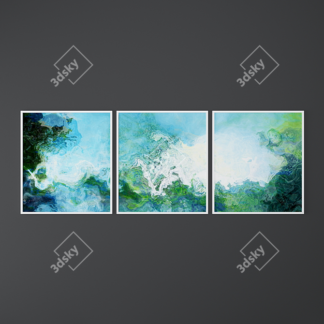 Abstract Art Set by Finnell Fine Art 3D model image 1