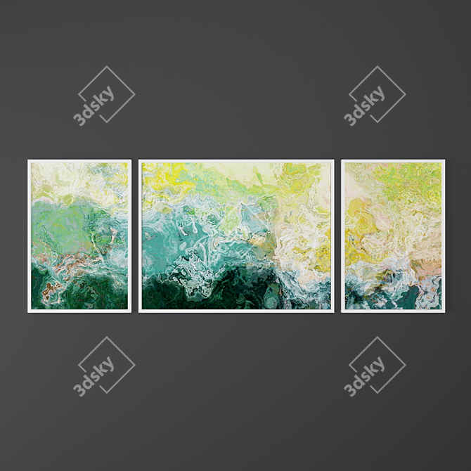 Abstract Art Set by Finnell Fine Art 3D model image 2