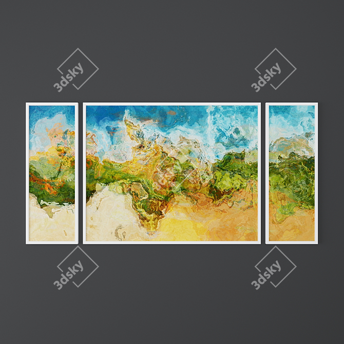 Abstract Paintings Collection: FinnellFineArt 3D model image 3