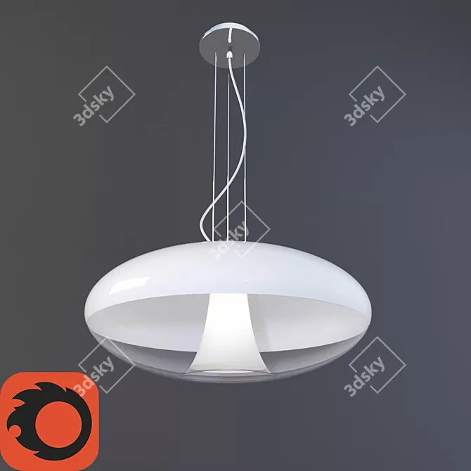 Glamorous Lirio Chandelier: Illuminate in Style 3D model image 1