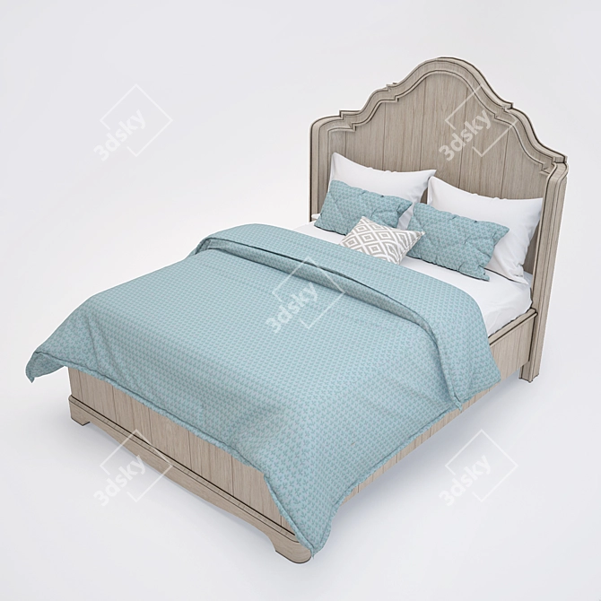 Classic Sunset Point Bed 3D model image 2