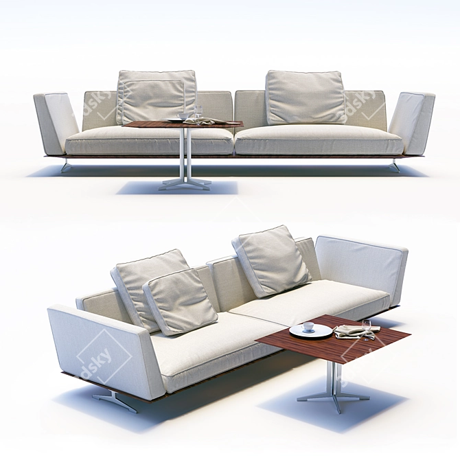 Flexform Sofa - Contemporary Couch 3D model image 1