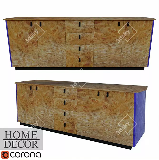 Modern Chest of Home Decor 3D model image 1