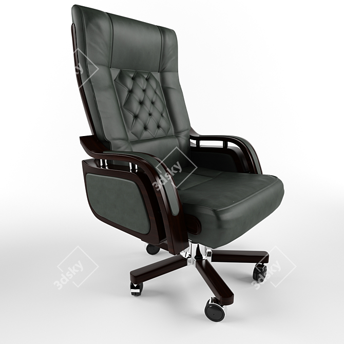 Modern Ergonomic Office Chair 3D model image 2