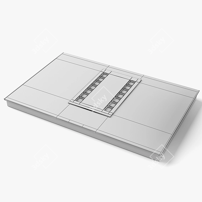 BOSCH Venting Cooktop: Sleek, Efficient & Space-Saving 3D model image 3