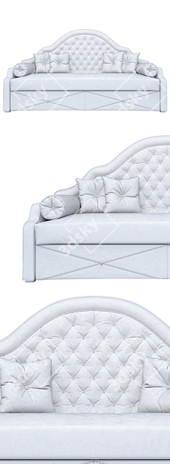 Iriska Children's Sofa Bed: Stylish & Functional 3D model image 3