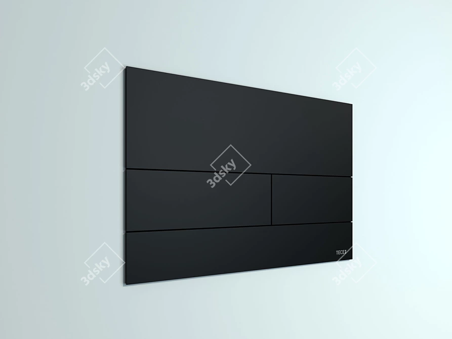 TECEsquare II Flush Panels: Simplistic Elegance in Stainless Steel 3D model image 2