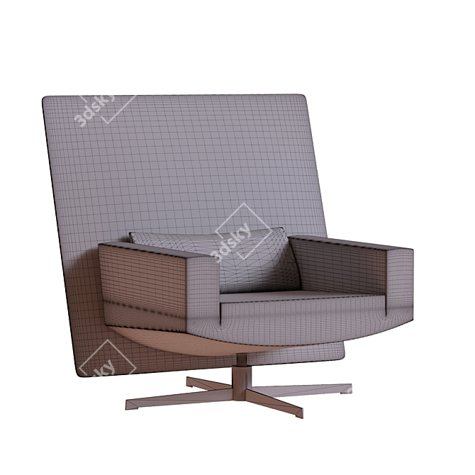 Elegant Jackson Chair: Luxurious Comfort 3D model image 2