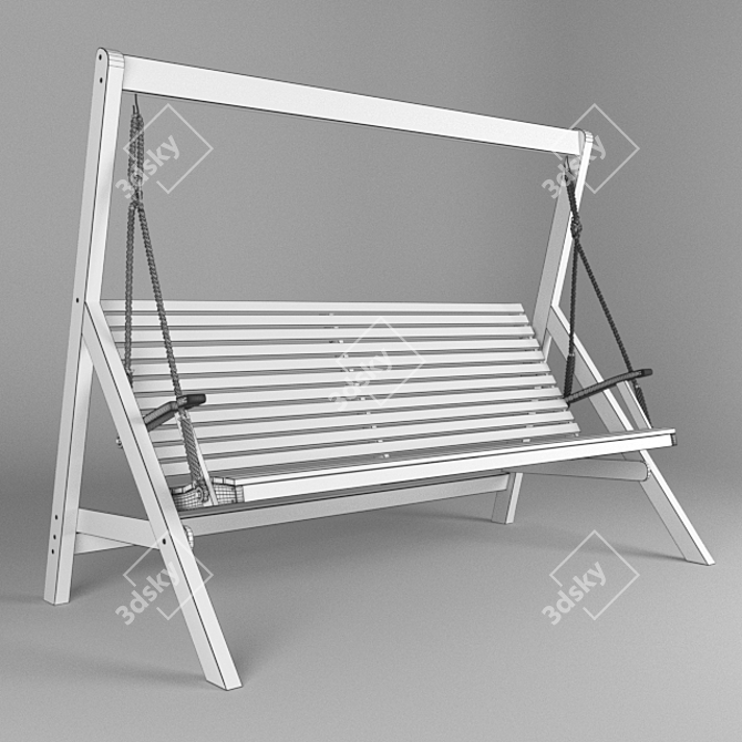 Hillerstorp Marstrand Hammock: Cozy Comfort for your Garden 3D model image 3