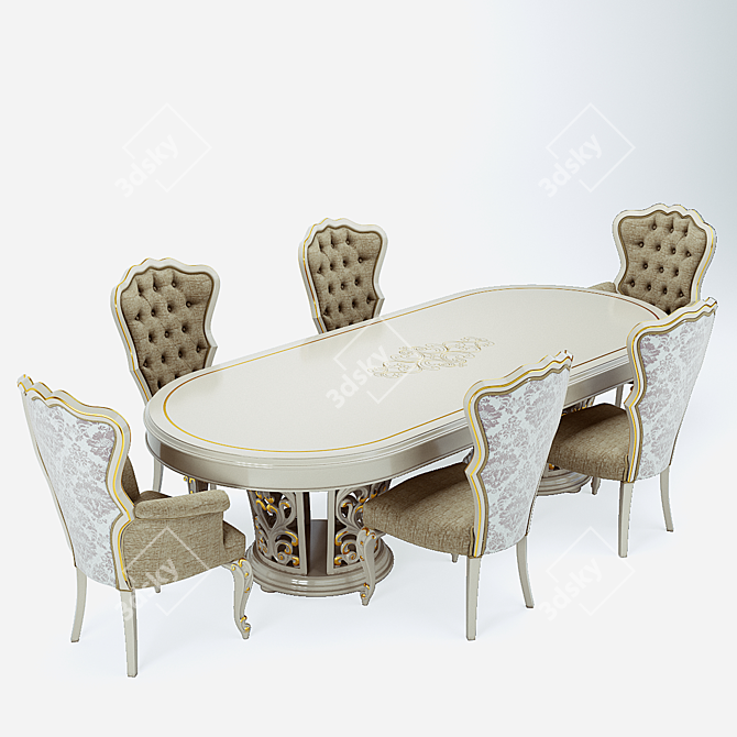 Carpanese Dining Group: Elegant Art Collection 3D model image 2