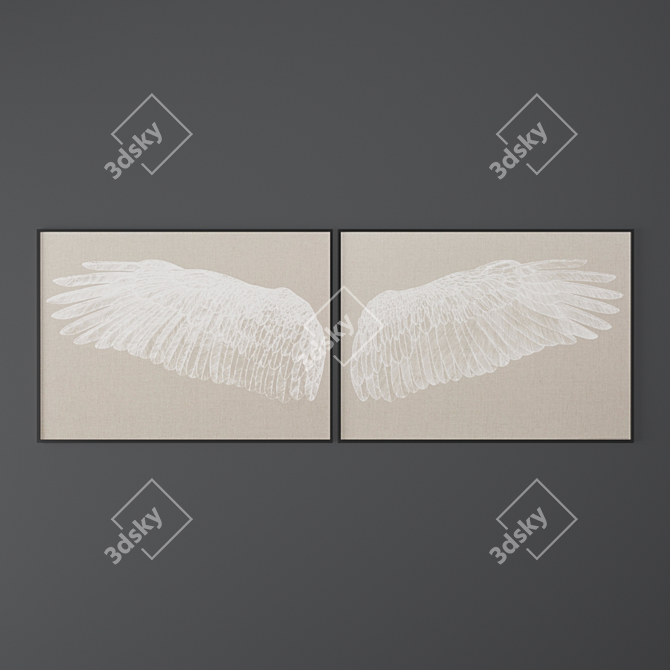 Nature's Wings - Left & Right 3D model image 1