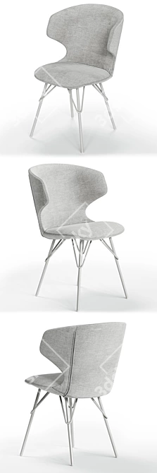 Modern Varaschin KLOE Chair and LINK Table 3D model image 2