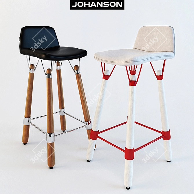 Johanson Design Nest BS-65 Bar Stool 3D model image 1