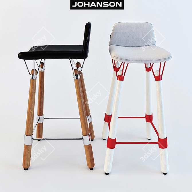 Johanson Design Nest BS-65 Bar Stool 3D model image 3